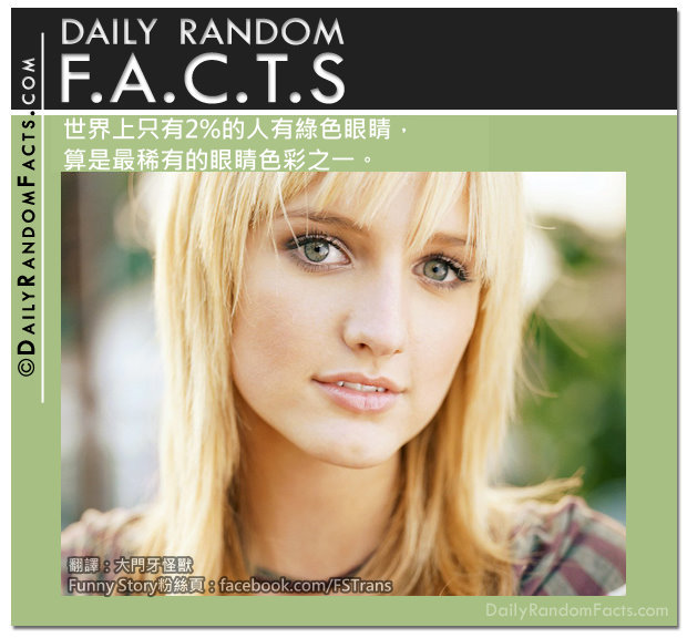 Daily-Random-Facts-Green-Eyes